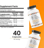 Alleviator Clear-ME SR Seasonal Allergy Relief and Immune Support | Quercetin, Bromelain, Stinging Nettles, NAC, and Vitamin C (40 Cápsulas)