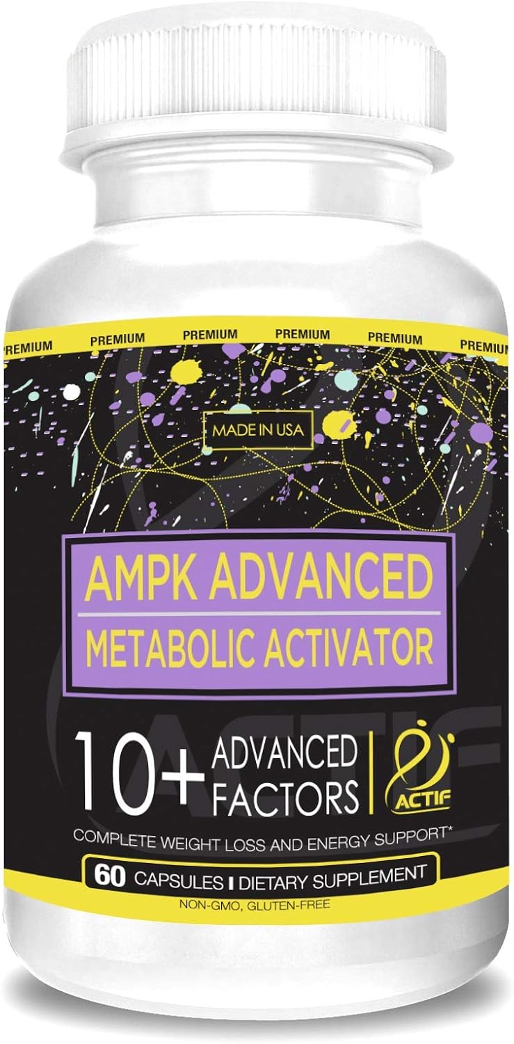Actif AMPK Advanced Metabolic Activator con 10 Factores, 60 Cápsulas