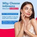 inGreens Urolithin A 1000mg con NAD+, CoQ10 y Resveratrol (5 Paquetes)