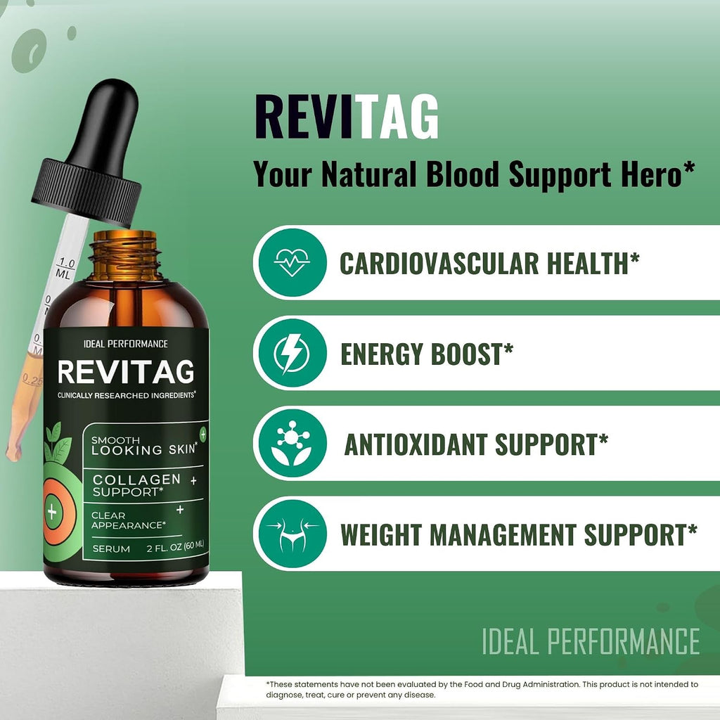 Revitag Drops – Suplemento Líquido para Apoyar la Circulación