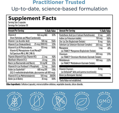 Multivitamínico Metilado para Mujeres y Hombres - Sin Hierro - 60 Cápsulas | Designs for Health – Image 5