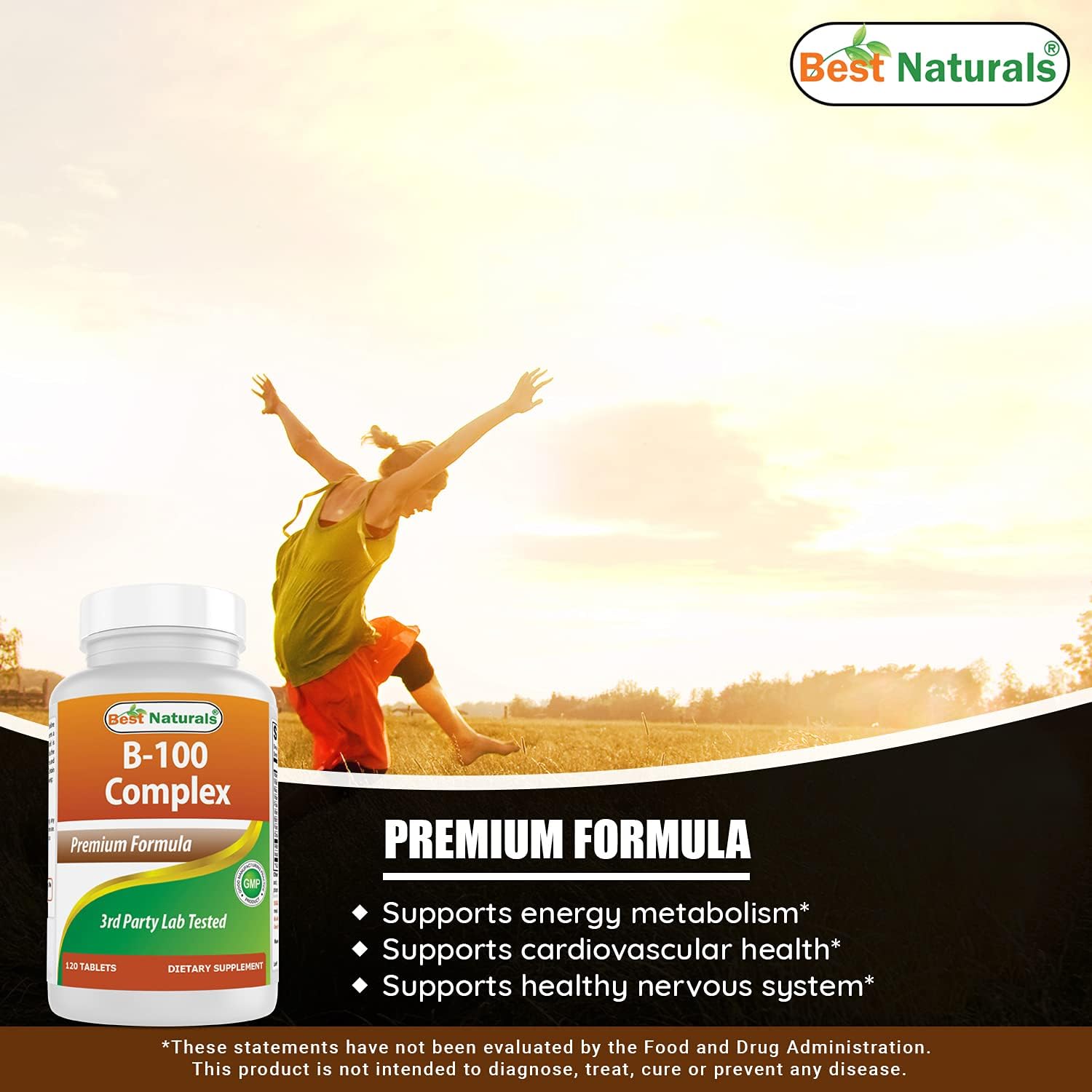 Best Naturals Complejo B 100 120 Comprimidos (Pack de 2)