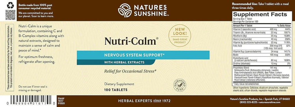 Nutri-Calm - Suplemento Herbal para el Alivio del Estrés