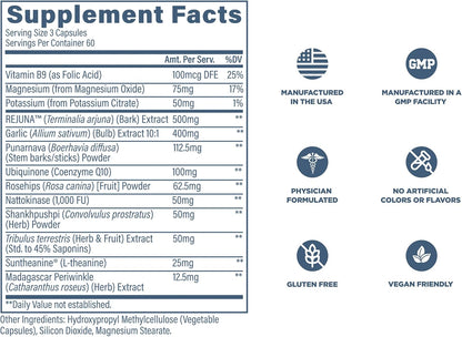 Revive MD Blood Pressure Support - Complejo – Arjuna (Terminalia arjuna) : Extracto de corteza empleado en la – Image 6