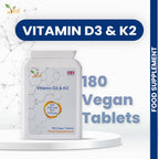 VED Vitamina D3 + K2, 200 mcg, 180 Comprimidos Veganos