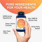 MD.LIFE Lock Jaw Assistance - Suplemento para Alivio de la Mandíbula - 60 Cápsulas Veganas - Doble Potencia