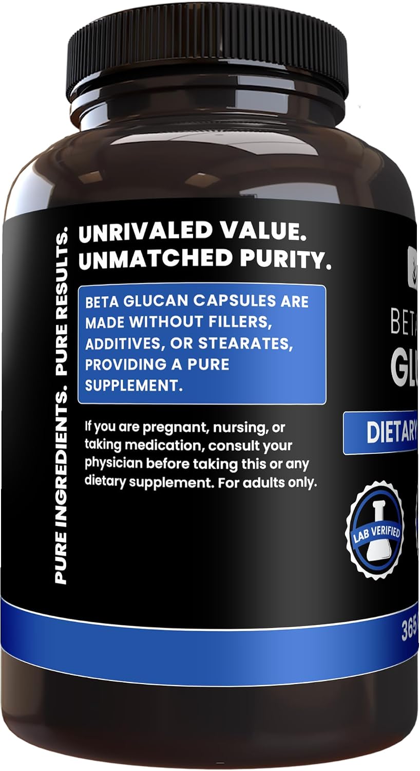 PURE ORIGINAL INGREDIENTS Beta Glucan 1,3/1,6 - 365 Cápsulas