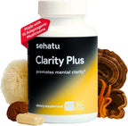 Clarity Plus Cognitive Wellness Supplement – 10 Hongos Adaptógenos – 60 Cápsulas
