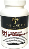 Vitamina B1 Tiamina Hidrocloruro 500mg - 120 Cápsulas Veganas | The One Pill Integrative Healing