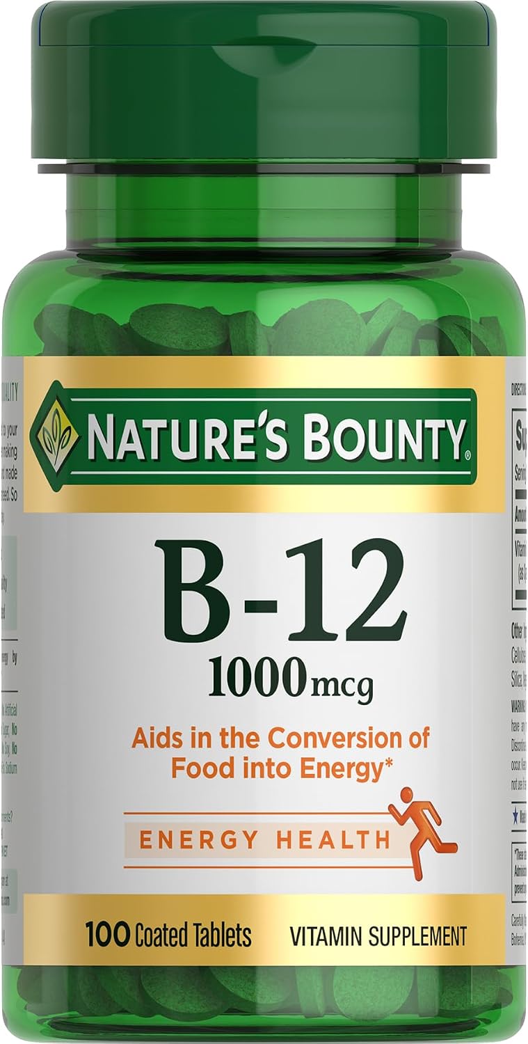 Nature's Bounty Vitamina B12 1000 mcg, 200 tabletas
