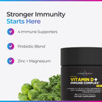 Livingood Daily Vitamina D3 K2 4000 UI, 9 en 1 con Vitaminas A, E, Zinc, Magnesio y Probióticos - 60 Cápsulas