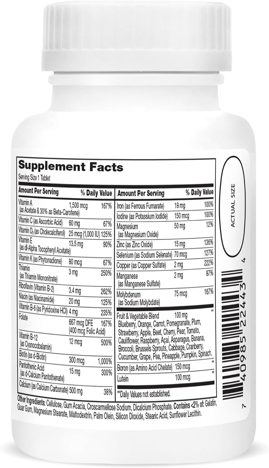 Wellify Women's Energy Multivitaminas con Minerales, 65 Comprimidos