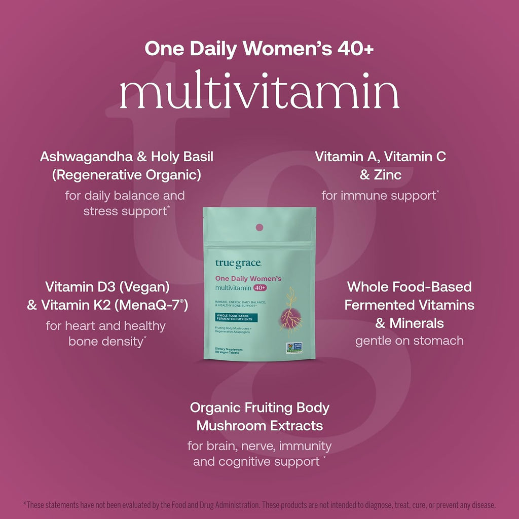 True Grace One Daily Multivitamínico Mujeres 40+ - 90 Comprimidos