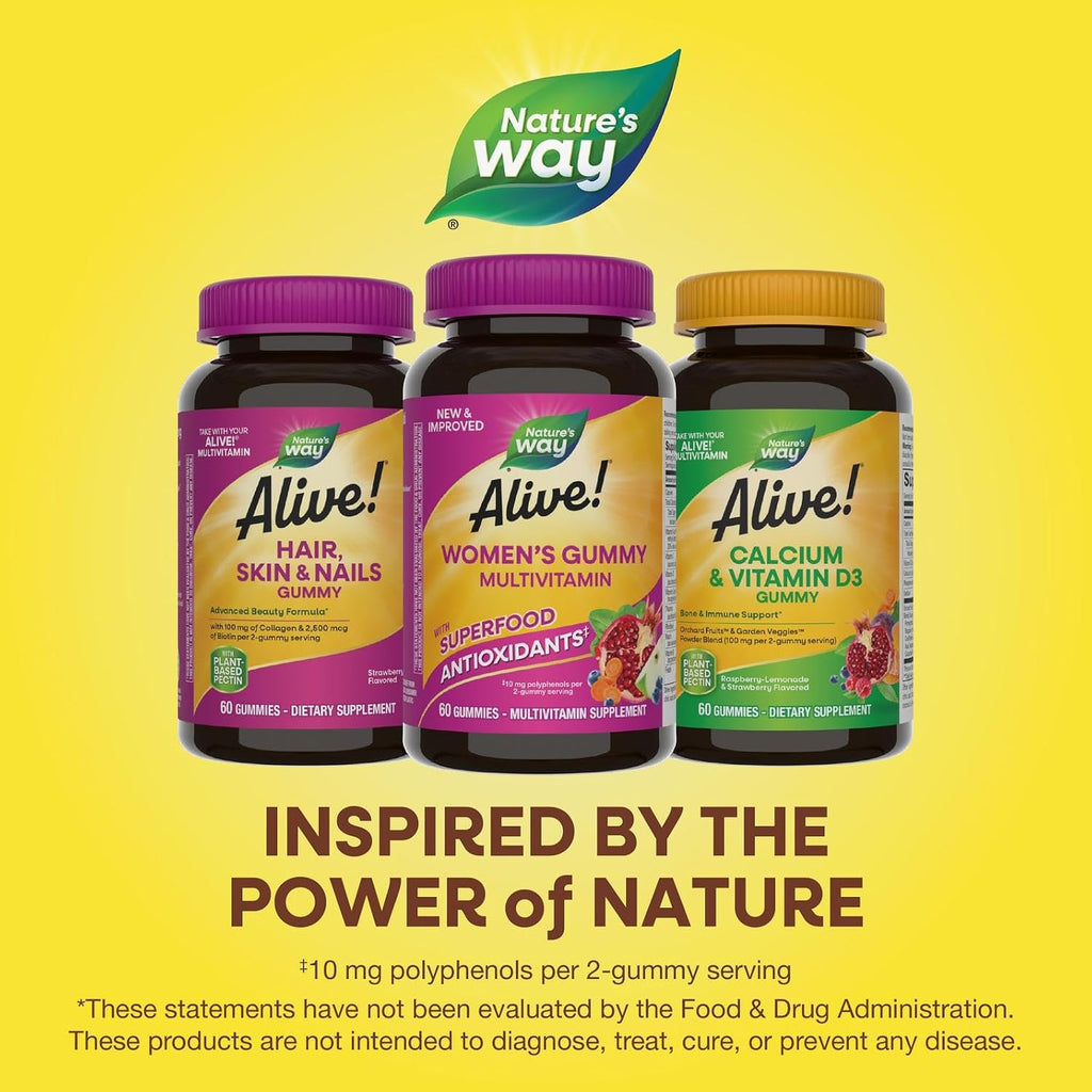 Nature's Way Alive! Multivitamínico en Gomitas para Mujeres, 60 Gomitas