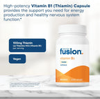 Bariatric Fusion Vitamina B1 (Tiamina) 100 mg - 90 Cápsulas para Pacientes de Cirugía Bariátrica