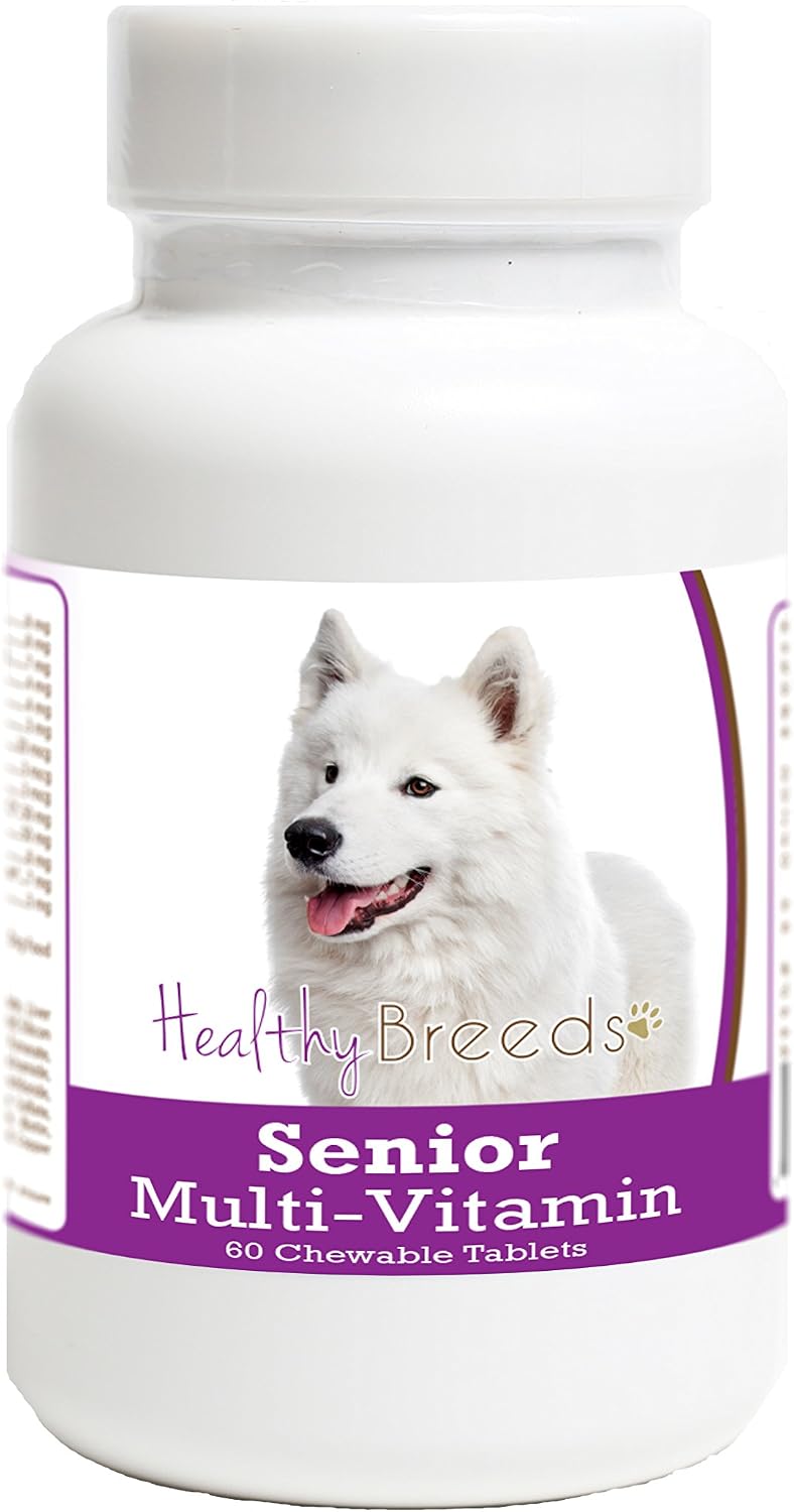 Healthy Breeds Samoyed Comprimidos Multivitamínicos para Perros Senior, 60 unidades