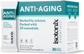 Isotonix Essentials Paquetes de Multivitamínico Antienvejecimiento – Vitaminas B activadas, CoQ10 y Vitamina D3 para Cerebro, Energía y Envejecimiento Saludable, Mezcla de Bebida Isotónica, 30 Sobres