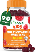 Lifeable Kids Multivitamin con Hierro - Gominolas Vegetarianas para Niños - 90 Unidades