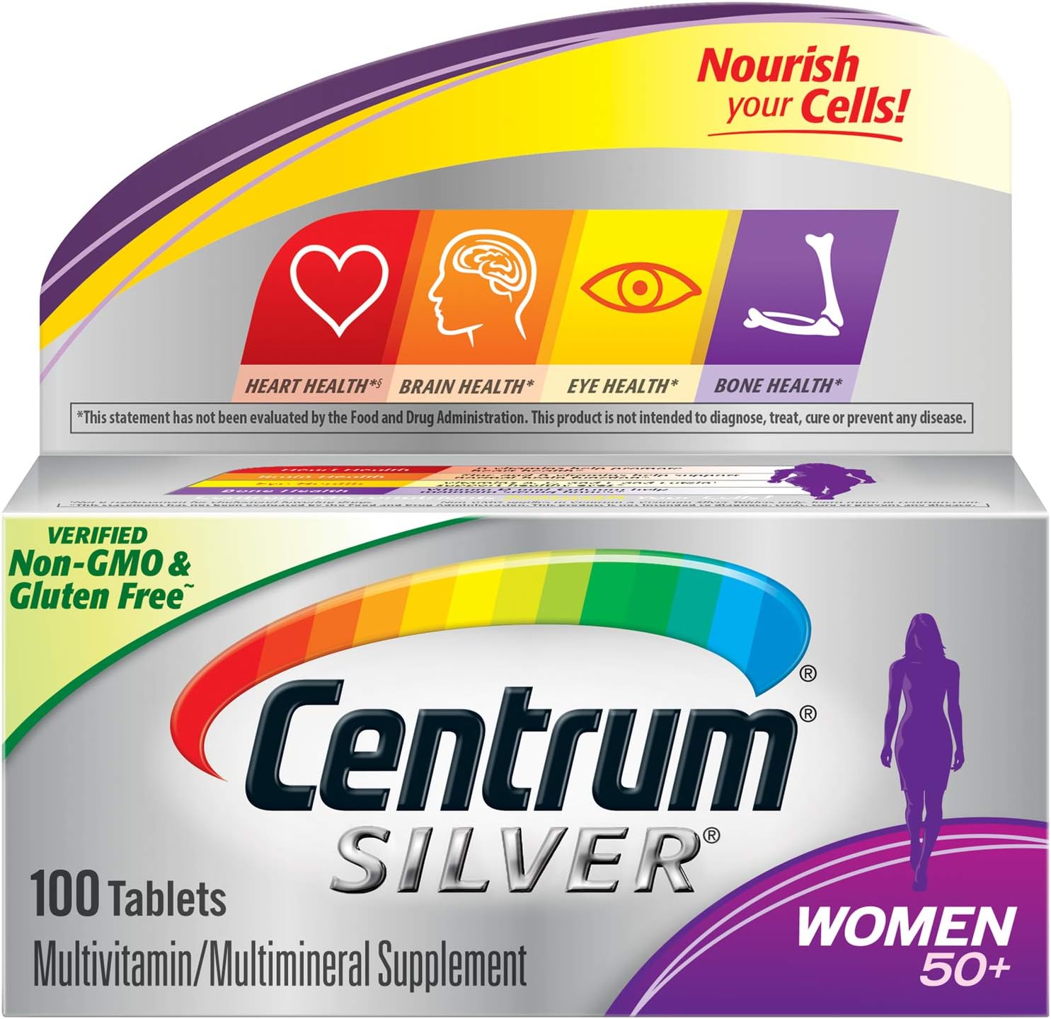 Centrum Silver Mujeres 50+ Multivitamínico - 100 Comprimidos