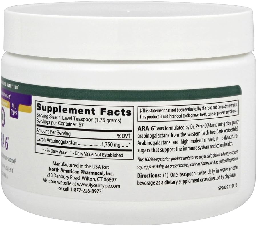 D'Adamo Personalized Nutrition Ara 6, 100 Gram
