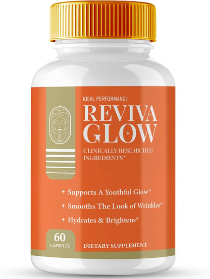 Reviva Glow Cápsulas - Apoyo para una Piel – Apoyo a la función barrera de la piel, ayudando a retener la humedad. – Image 1