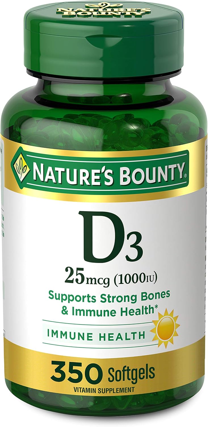 Nature's Bounty D3 2000 IU, 240 Cápsulas Blandas (Pack de 3)