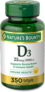 Nature's Bounty D3 2000 IU, 240 Cápsulas Blandas (Pack de 3)