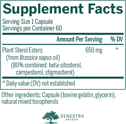 Genestra Brands Col-Sterol | Apoyo para Niveles Saludables de Colesterol Total y LDL | 60 Cápsulas – Image 2