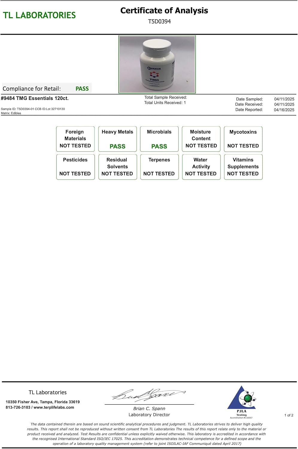 Renue By Science TMG Methylation Essentials - 120 Cápsulas Entéricas con B12, B6, Folato y Zinc