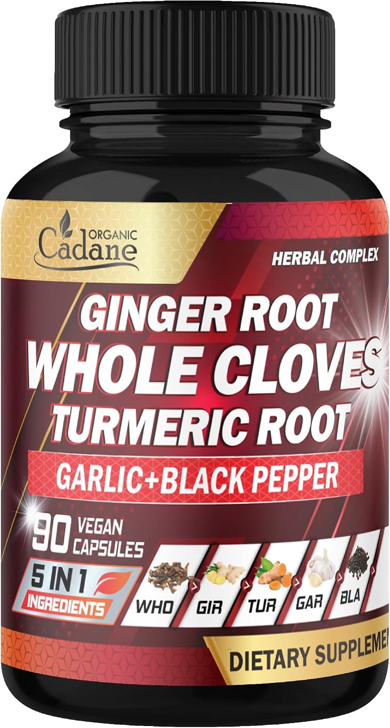 Cadane 5in1 Mezcla Herbal de Clavo de Olor | Apoyo Digestivo e Inmunitario | 90 Cápsulas