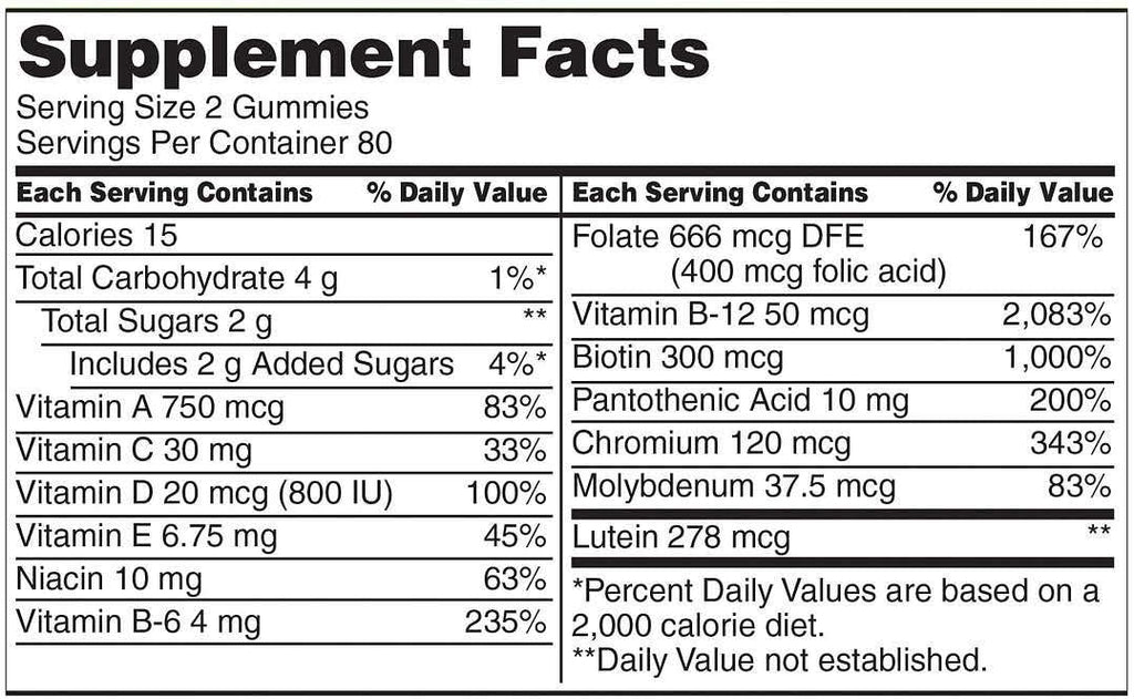 Kirkland Signature Multivitamin Adult Gummies - 320 Count (2 Bottles of 160)