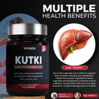 AMALTH Kutki Capsules 1000 mg | Extracto de Raíz de Kutki | Picrorhiza Kurroa | 120 Cápsulas Veganas