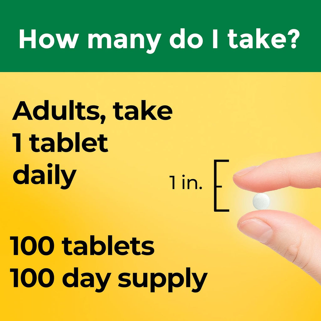 Nature Made Vitamina D3 1000 UI (25 mcg) - 100 Comprimidos