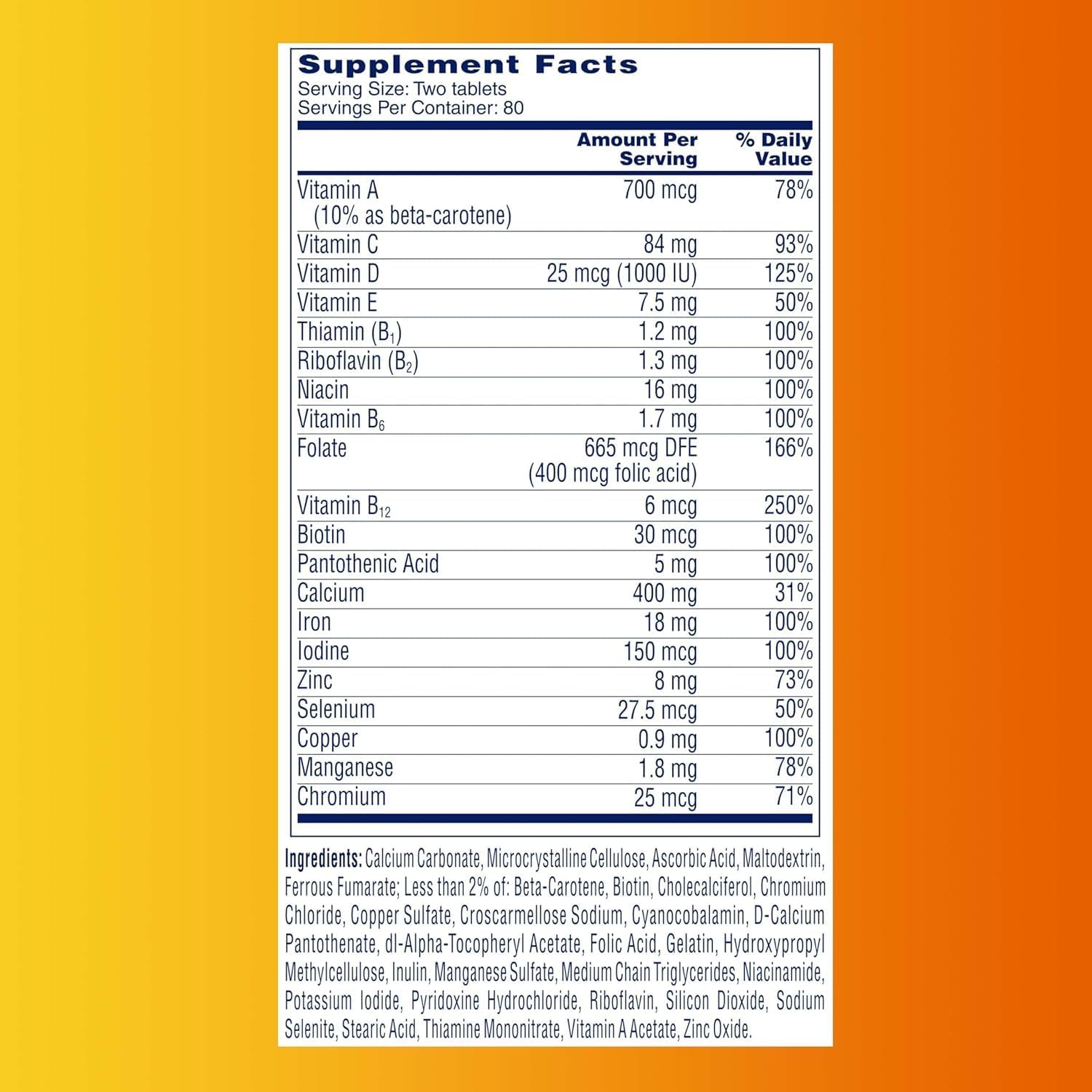 One-A-Day Multivitamínico Completo para Mujeres Petites, 160 comprimidos