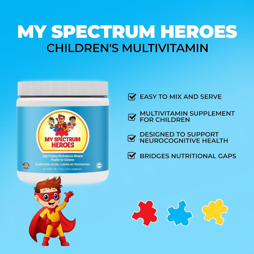 My Spectrum Heroes Multivitamínico en Polvo para Niños - 30 Porciones