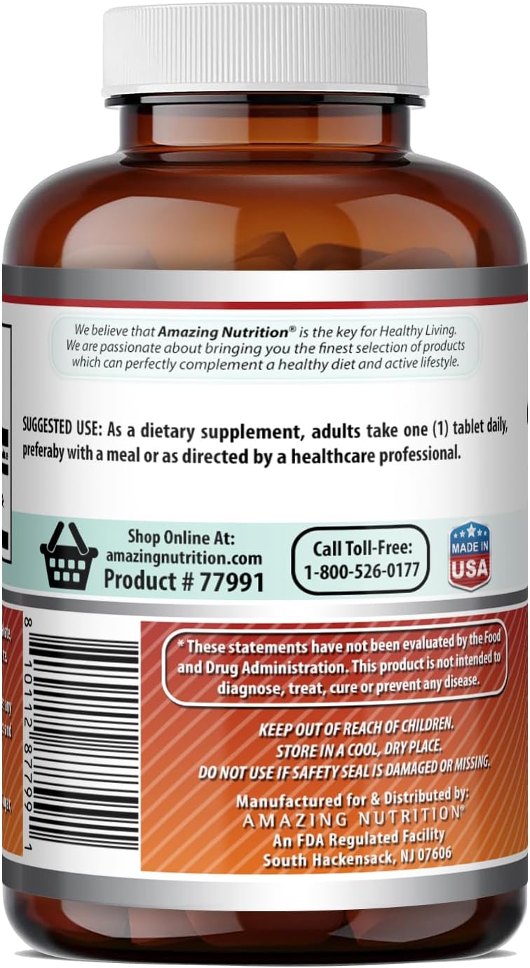 Amazing Nutrition Ácido Fólico 5000 mcg – 240 Tabletas