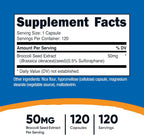 Nutricost Sulforaphane Glucosinolate (SGS) - 120 Cápsulas - 50 mg de Extracto de Semilla de Brócoli por Dosis