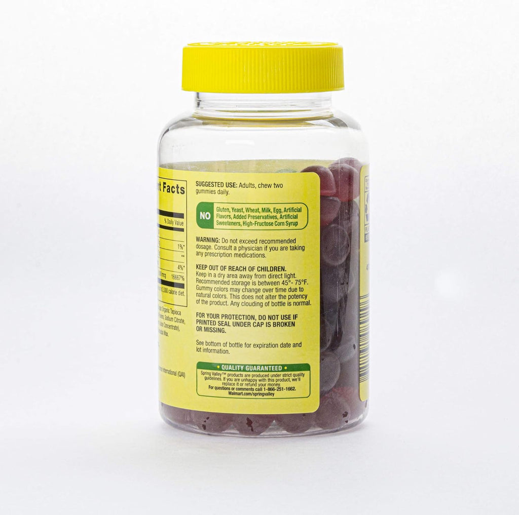 SPORTIMES Spring Valley Biotina 5000 mcg - 150 Gominolas
