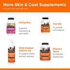 Nutri-Vet Shed Defense Snacks Blandos para Perros - Suplemento para Piel y Pelaje con Omega 3 de Aceite de Pescado, 60 Snacks