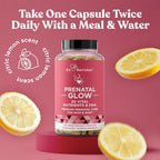 Eu Natural Glow Prenatal Vitamins - 20-en-1 Multivitamínico con Folato y DHA Vegano