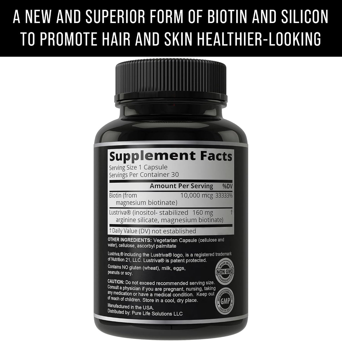 Lustriva - Suplemento de Biotina 10000mcg – El metabolismo energético normal. – Image 6