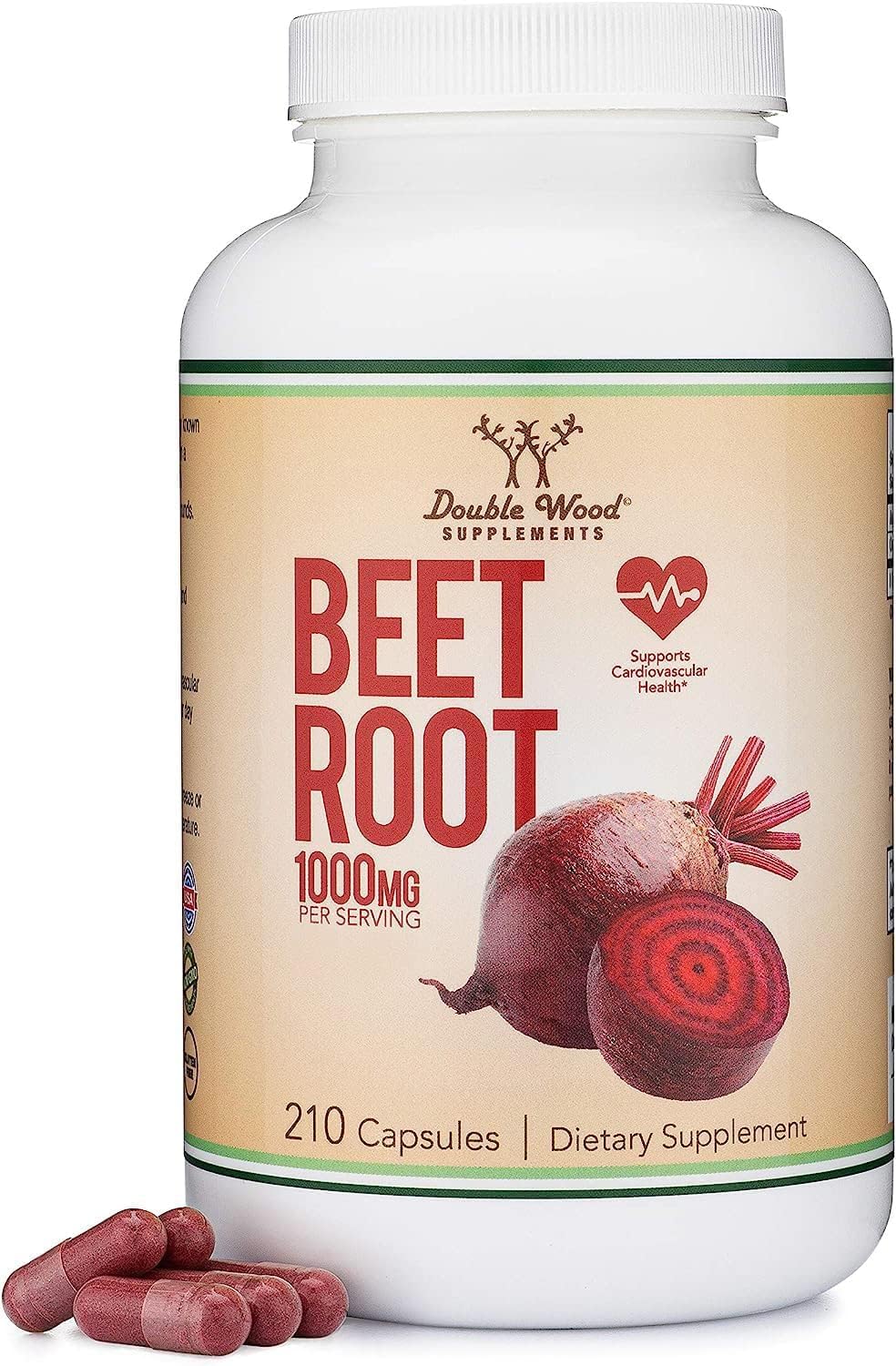 Raíz de Remolacha en Cápsulas (Orgánica y Vegana) – 210 Cápsulas, 1.000 mg por dosis