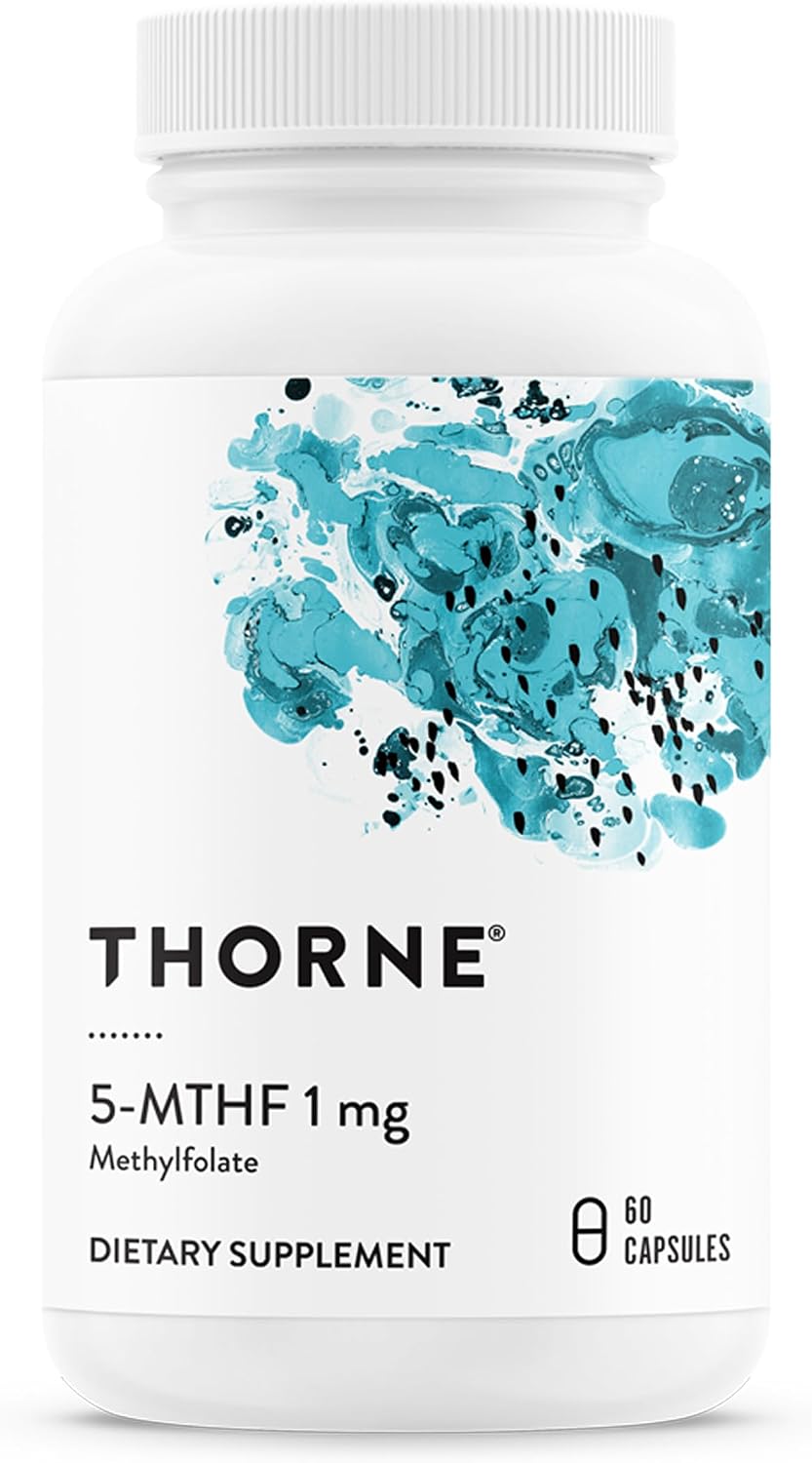 THORNE - 5-MTHF - Metilfolato (Folato Activo B9) - 60 Cápsulas - 1 mg