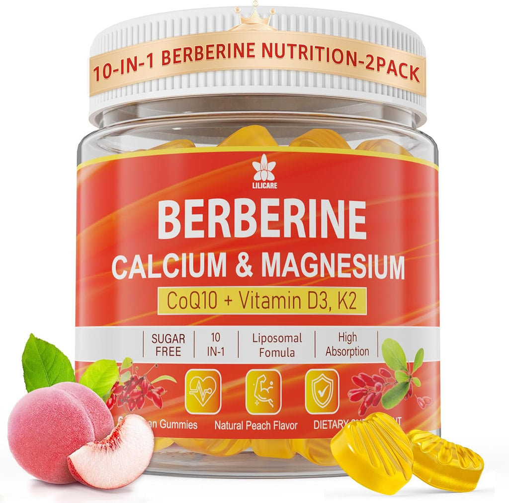 Gominolas de Berberina Sin Azúcar LILICARE - Absorción Extra con Berberina Liposomal