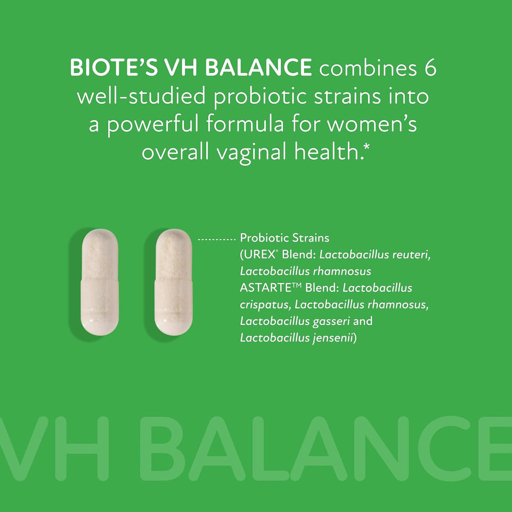 Biote Nutraceuticals - vH Balance - Vaginal Health + Microbiome Support