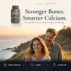 Natural Flow Vitamin D3 with K2 Complex — 5,000 IU D3 + Full K-Complex (K1, MK-4, MK-7) + FOS — Bone, Heart & Immune Support — Vegetarian, USA Made, 60 Capsules