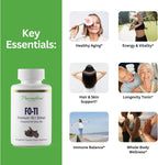 Paradise Herbs Fo-Ti He Shou Wu Extracto de Raíz, 16:1, 60 Cápsulas Vegetales