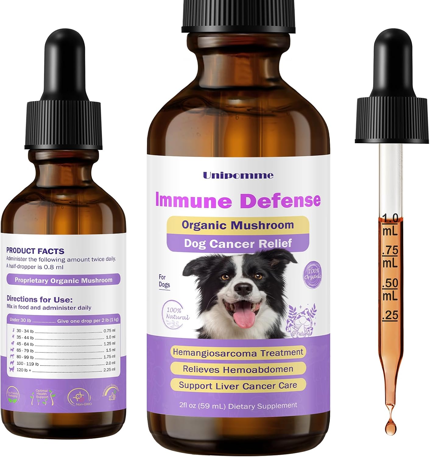 Pet Critical Guard - Suplemento Herbal para Perros contra el Cáncer, 59 ml