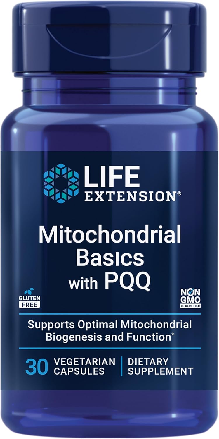 Life Extension Mitochondrial Basics con PQQ, L-Taurina y Ácido R-Lipoico - 30 Cápsulas