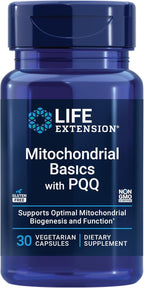 Life Extension Mitochondrial Basics con PQQ, L-Taurina y Ácido R-Lipoico - 30 Cápsulas